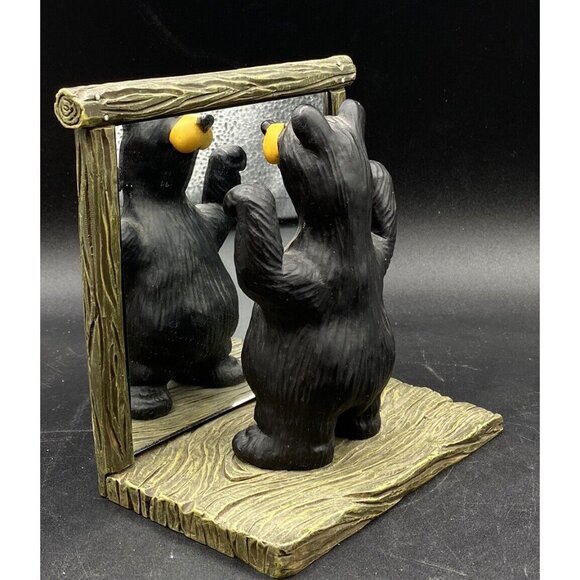 Bearfoots Atlas Mirror Single Bookend By Jeff Fleming - Picture 5 of 8